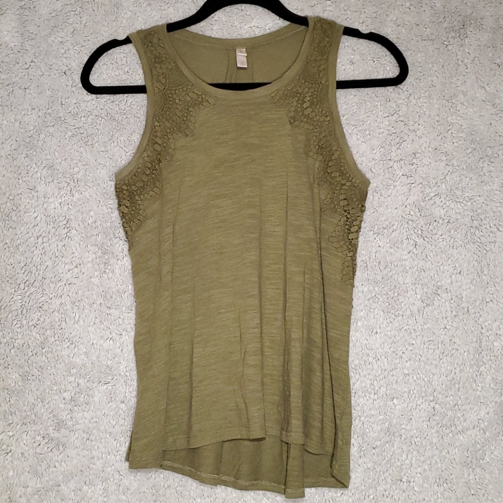 Olive green top